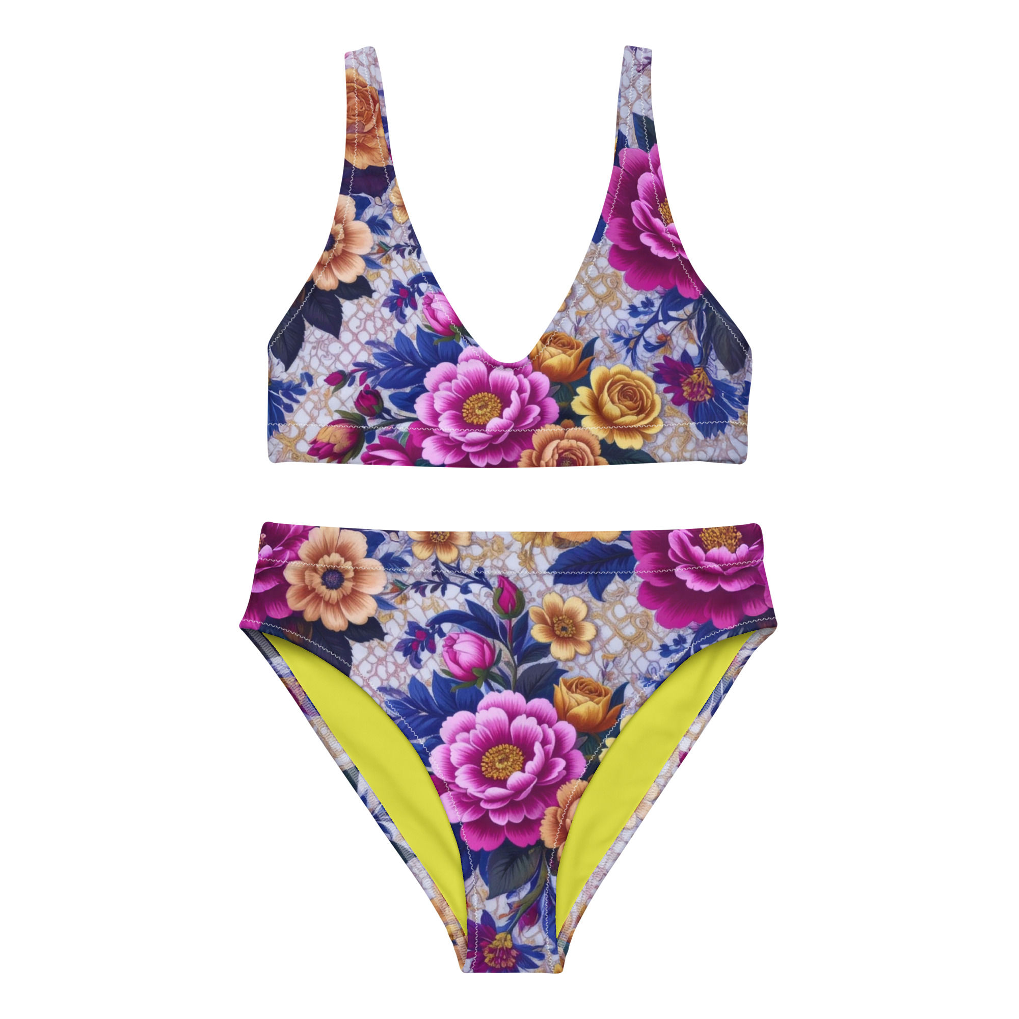 Rhapsody in Bloom high-waisted bikini