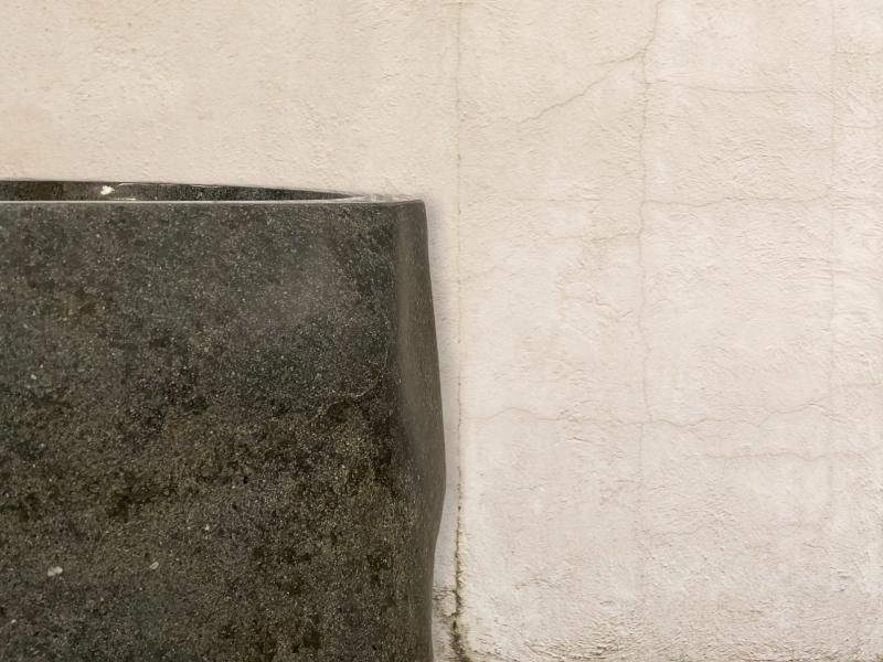 थंबनेल: Natural Stone Rustic Mediterranean Pedestal Washbasin Sink 