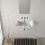 थंबनेल: Carrara White Marble Rectangular Wall-mount Wavy Edges Bathroom Sink