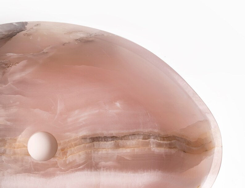 Thumbnail: Pink Onyx Countertop Wash Basin Sink 