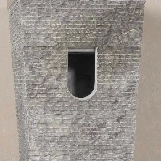 Thumbnail: Natural Stone Free-Standing Pedestal Washbasin 