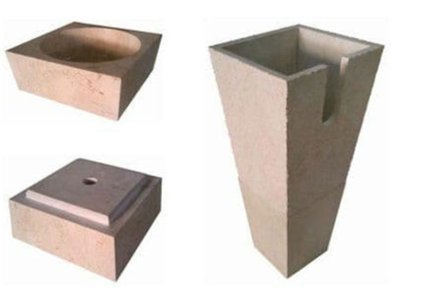 Thumbnail: Freestanding Marble Stone Bathroom Pedestal Sink 