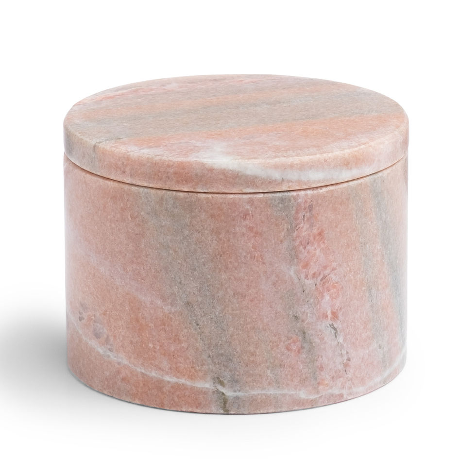 Thumbnail: Pink Marble Bathroom Accessories (Set of 7)