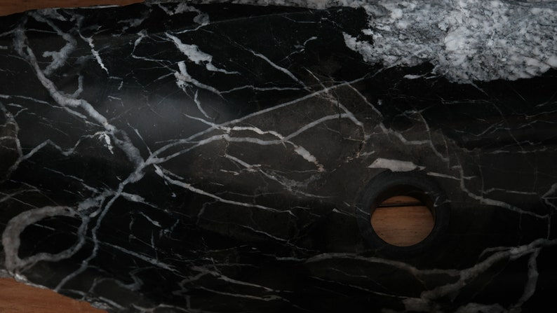 Thumbnail: Modern Black Marble Washbasin Luxury Sink 