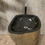 Thumbnail: Rusting Natural Stone Free-Standing Pedestal Washbasin Sink 