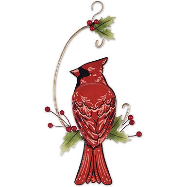 Perched Cardinal Ornament