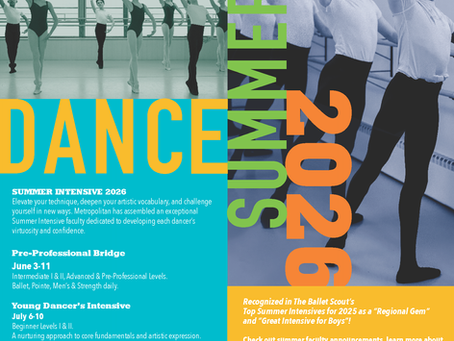 Registration Open: 2026 Summer Intensives