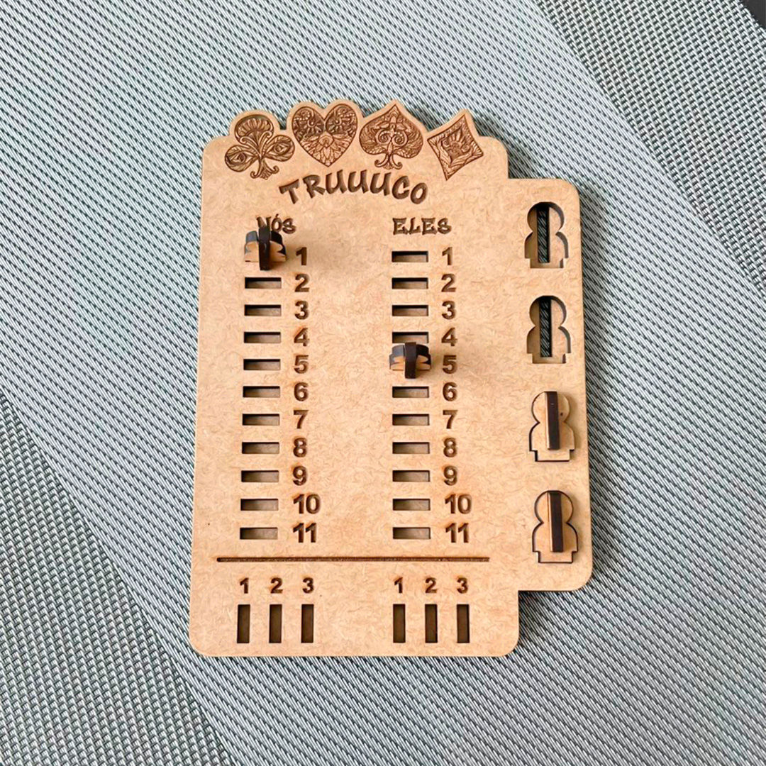 Marcador de Truco em MDF 11 × 16 cm
