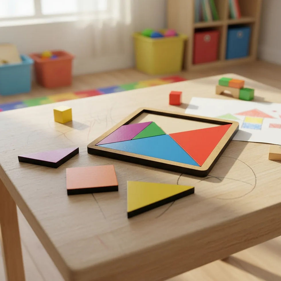 Miniatura: Tangram Educativo em Madeira