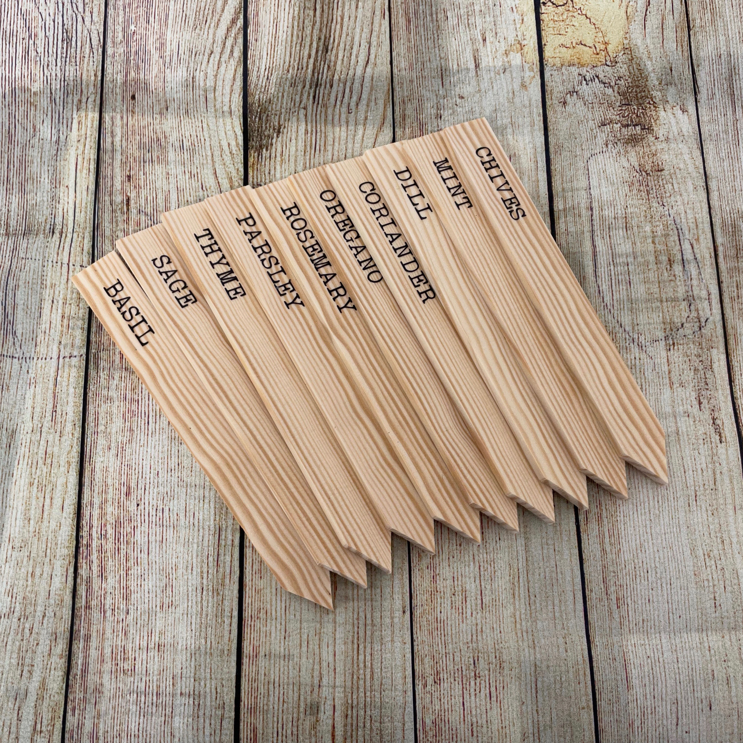 Set of 10 Herb Labels