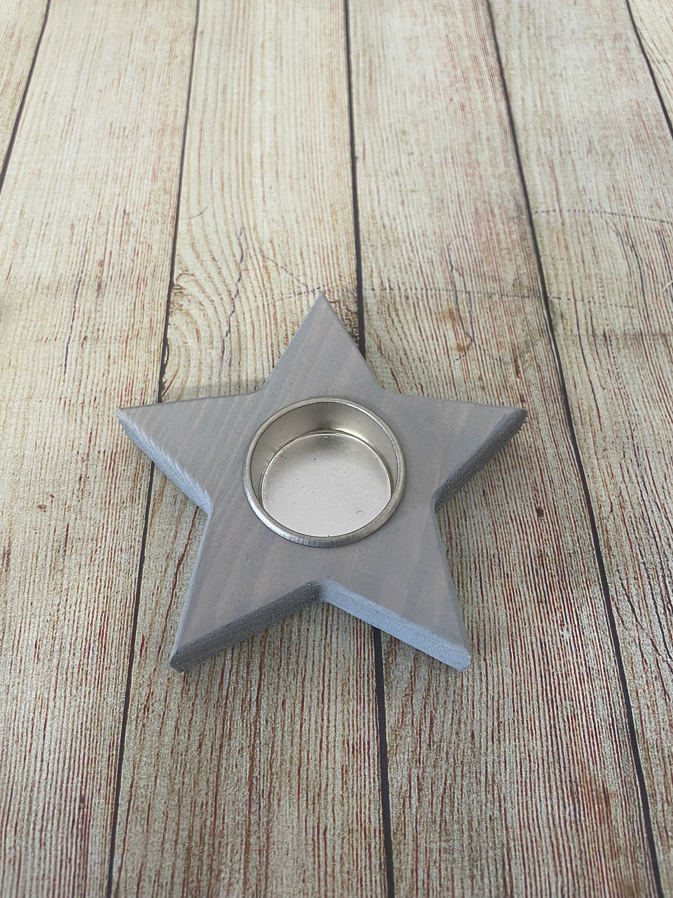 Thumbnail: Wooden Star Tea Light Holders