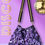Thumbnail: Refashioned Sequin Bag - Big Disc-O, Purple