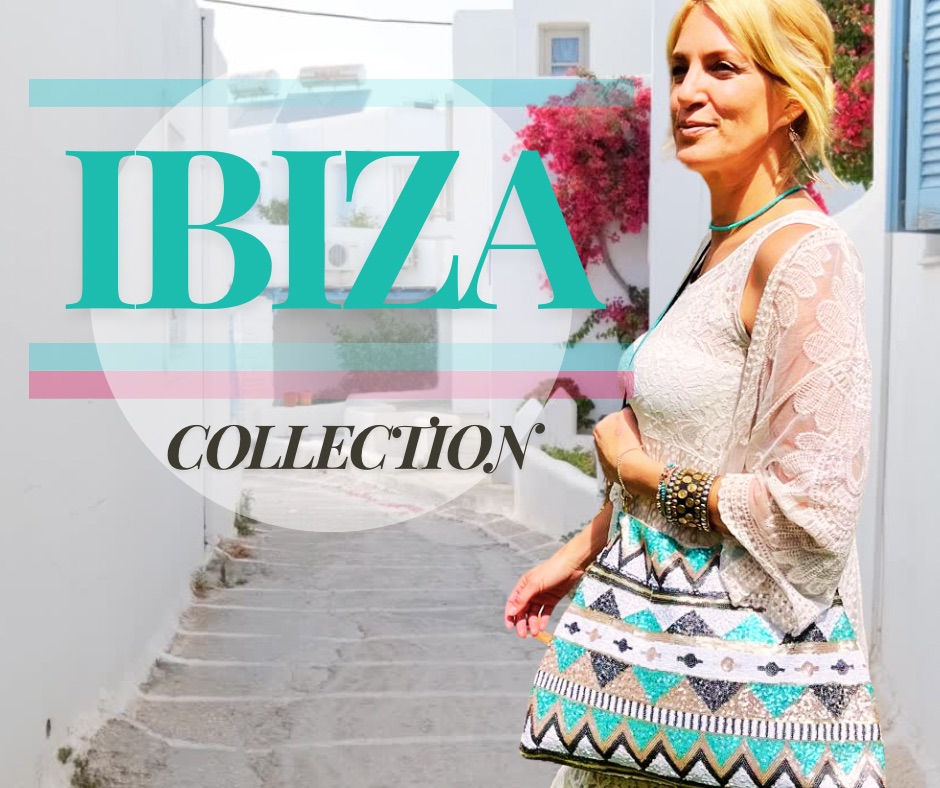 Refashioned Sequin Bag - Green and Gold Triangle Print