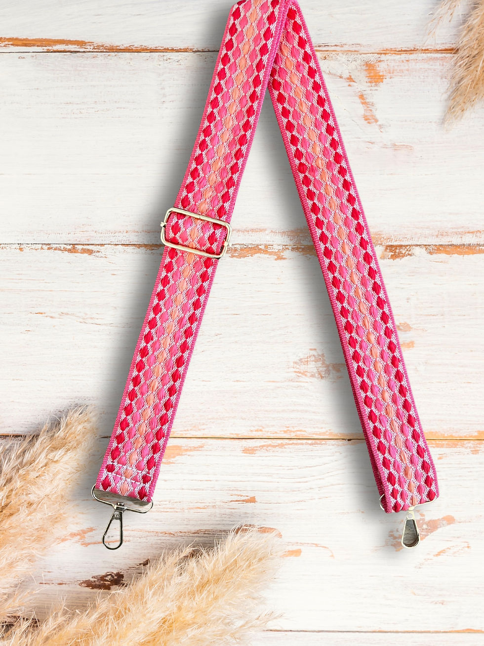 Bag Strap - Red,Pink & Orange