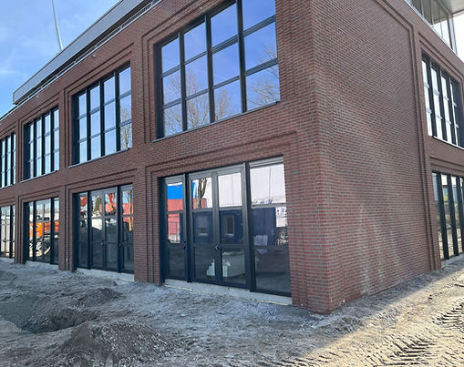 Aluminium kozijnen bij bedrijfsunits the Hub in Zoetermeer