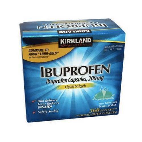 Kirkland Ibuprofen 100 tablets (200 mg) Missionary Package