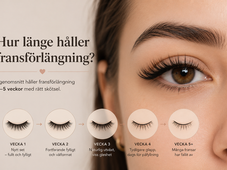 Fransförlängning med naturligt resultat hos 4Ever Young Beauty i Stockholm