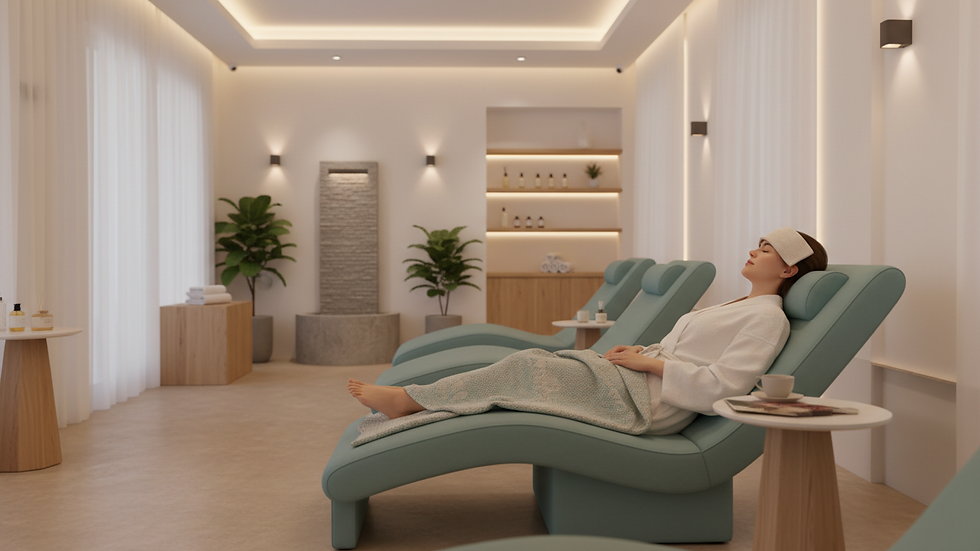 Plano detalle de una clínica estética moderna y elegante