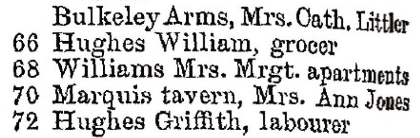 Extract from Slater's 1895 directory.