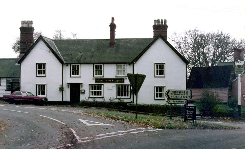 The Bull in Great Sampford c1990. © John Law