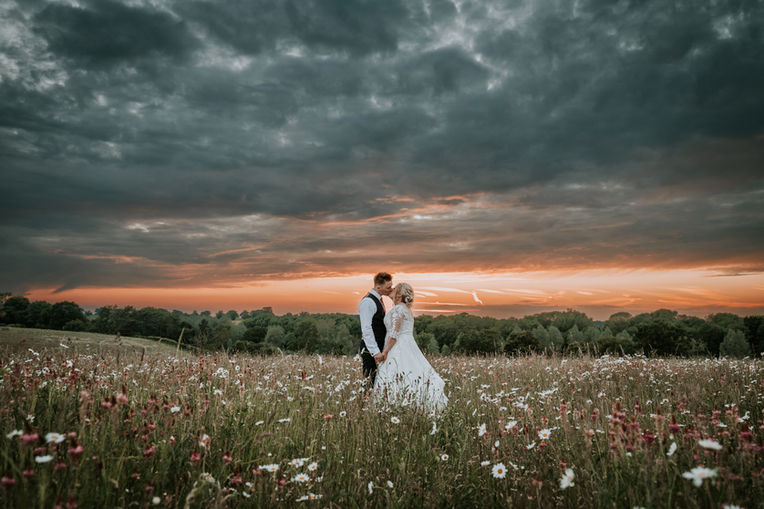 Sunset at Smeetham Hall Barn