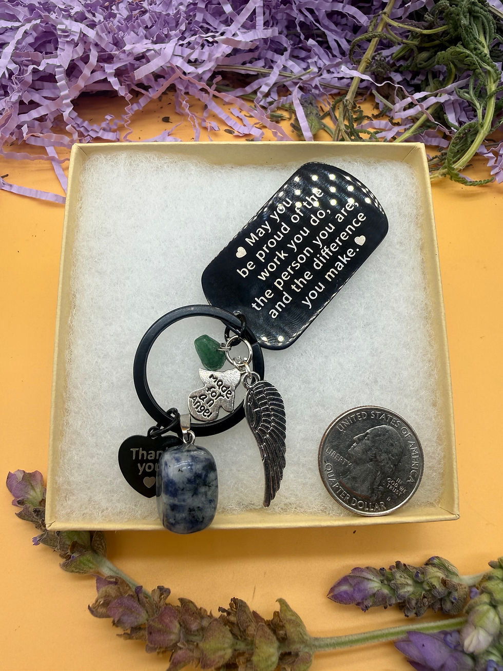 Thumbnail: Chakra Charm Keychain/Purse Charm Rectangle
