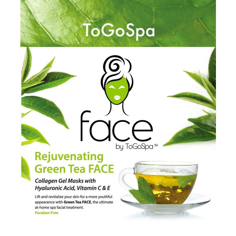 ToGoSpa-Green Tea Face Mask 3pk.