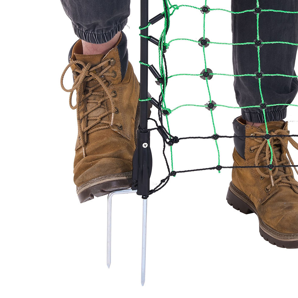 Thumbnail: Electric Fence Netting, 50" H x 164' L, Livestock Net Fencing w/ Posts & Stakes