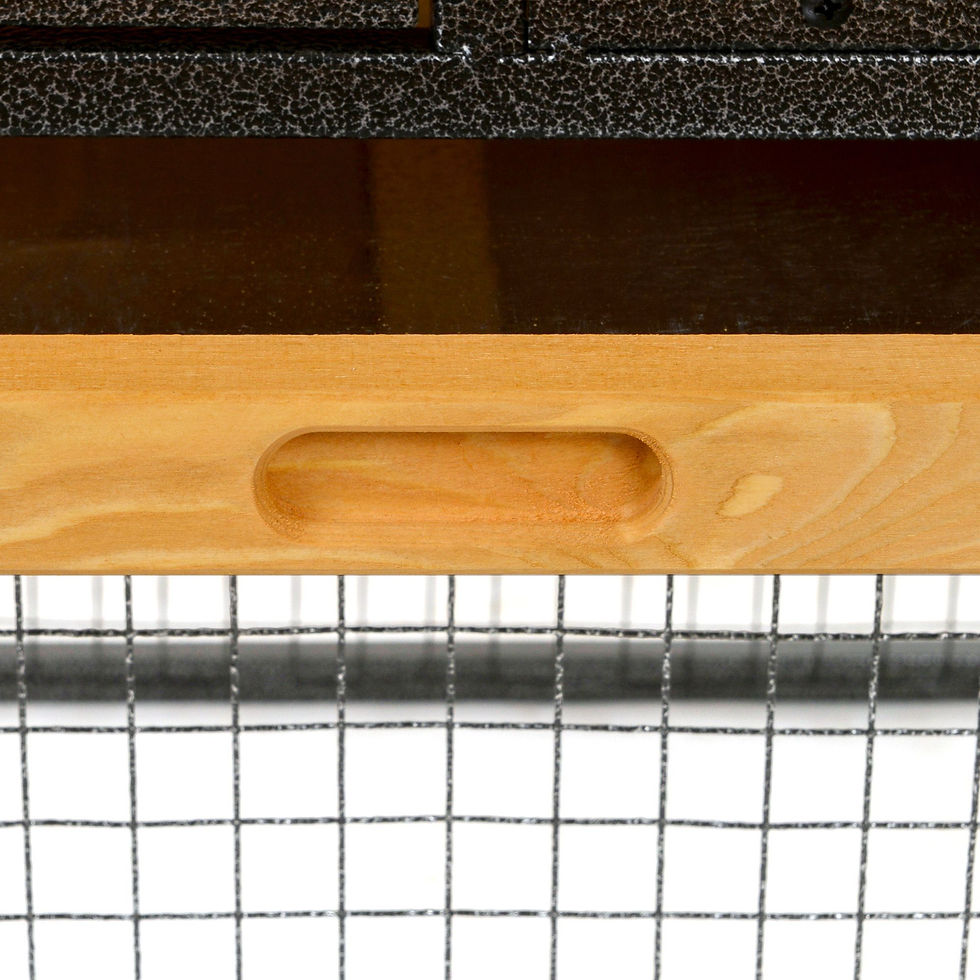 Miniatura: 2-Level Rabbit Hutch Bunny Cage, Elevated Pet House with Weatherproof Hinged 