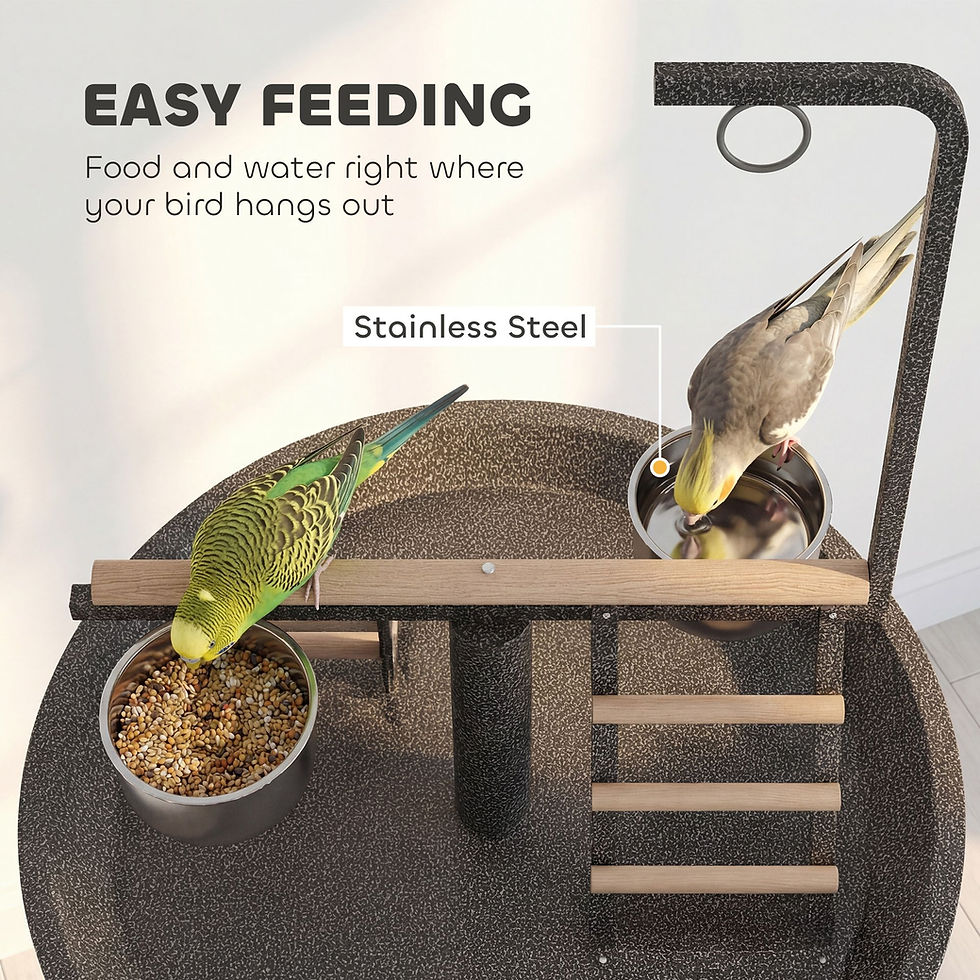 Miniatura: Bird Stand with Wheels 