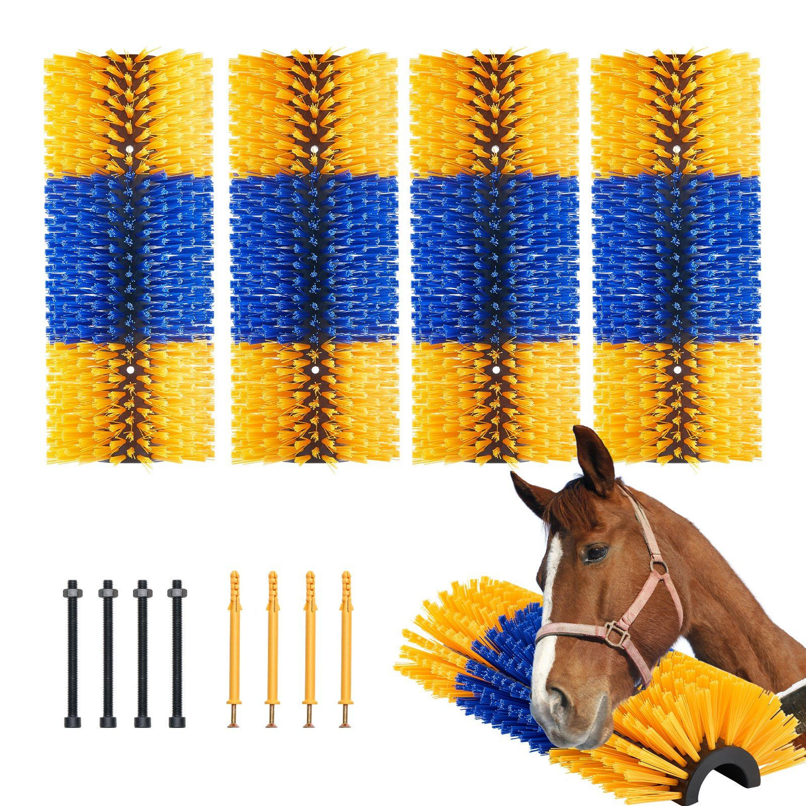 4Pcs Itch Relief Horse Scratcher Brush 20 in