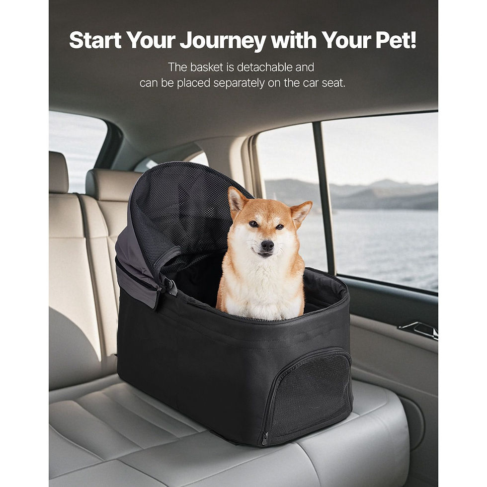Thumbnail: Foldable Pet Stroller Cart, 4 Wheels with Detachable Carrier, Up To 35 Lbs