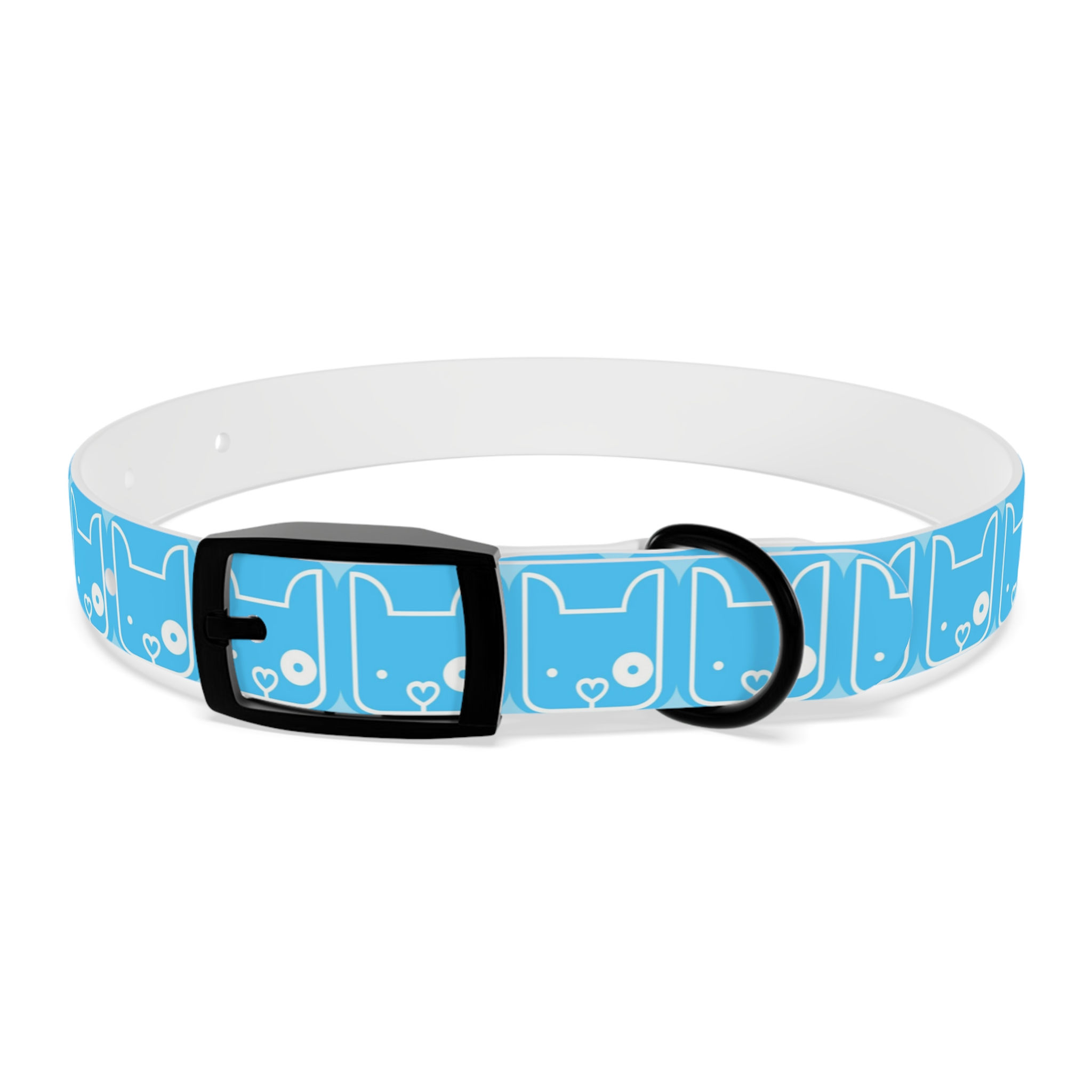 ZOO HOUSE LLC, LOGO, Blue Cute Dog Pattern Collar — Adjustable 