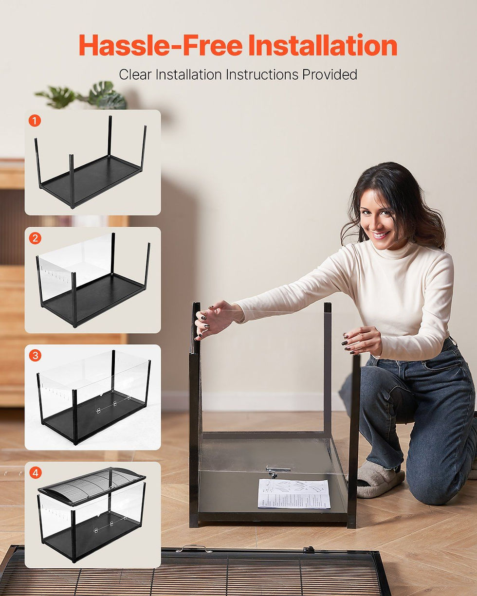 Pikkukuva: VEVOR Hamster Cage, 360° Viewing Transparent Hamster Habitat