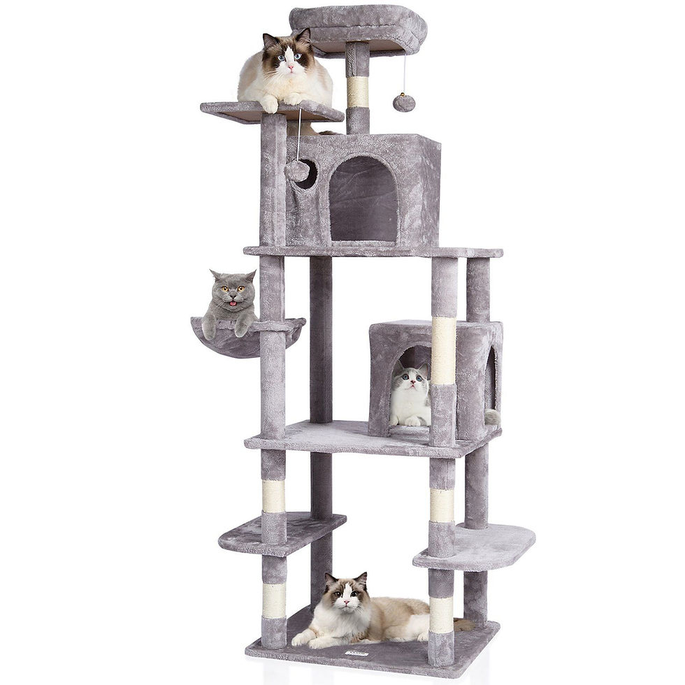 VEVOR Cat Tree 68.5" Cat Tower with Cat Condos Sisal Scratching Post