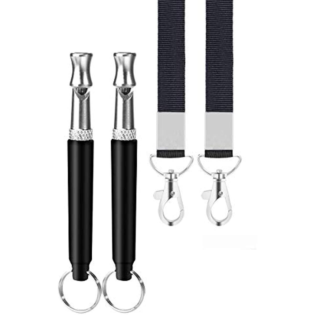 Dog Whistle; 2 Pack Professional Ultrasonic Dog Whistle With Lanard