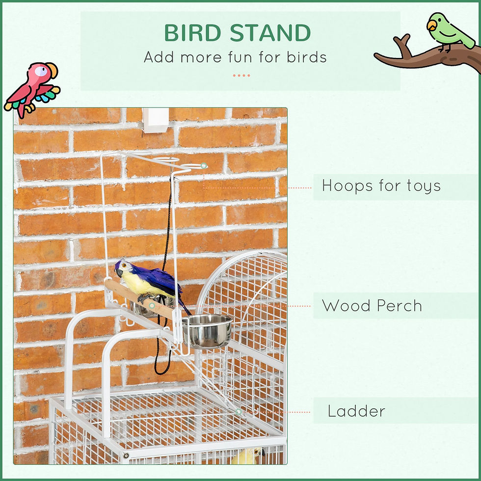 Miniatura: 64 Inch Bird Cage for Medium Small Parrots 