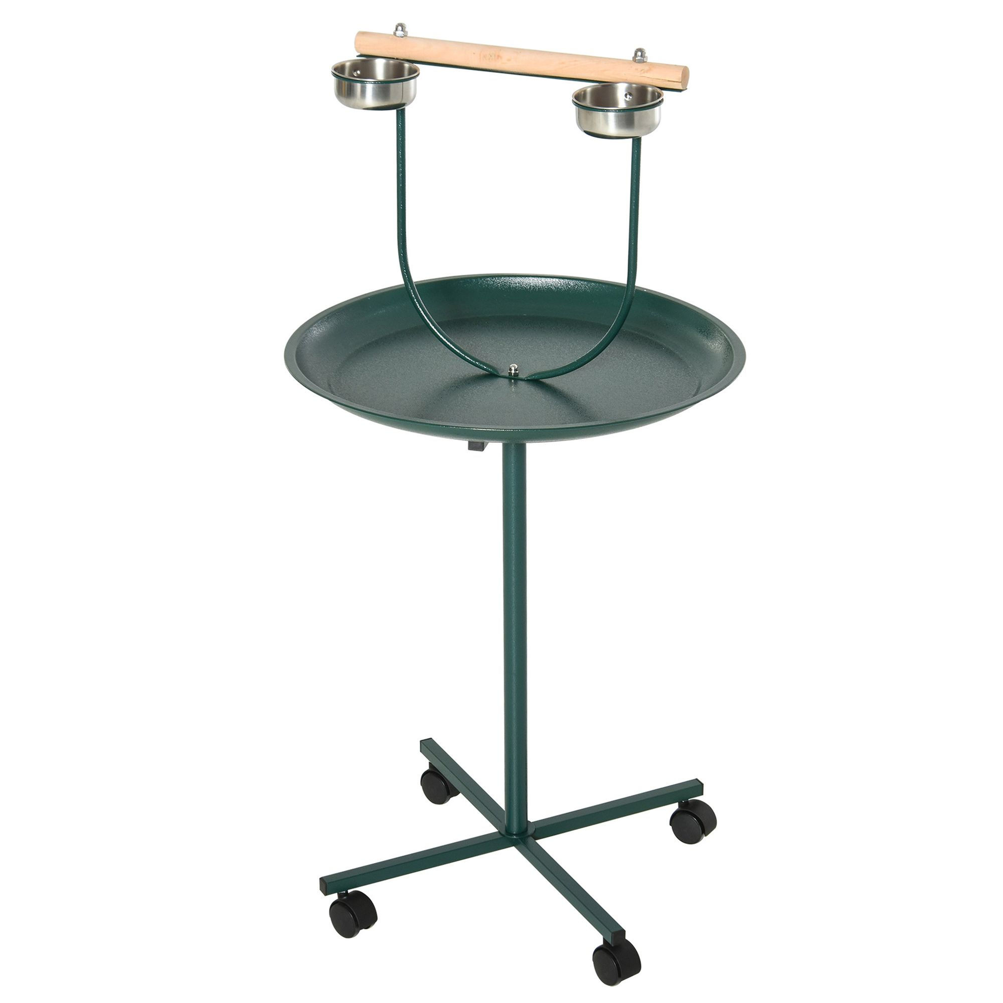 Portable Parrot Perch Play Stand with Wheels