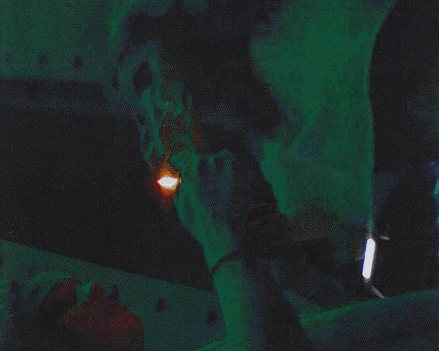  Music Video - Yecca - Addicted - The rapper Yecca is standing with her hands on her head in a frame of paintstrokes
