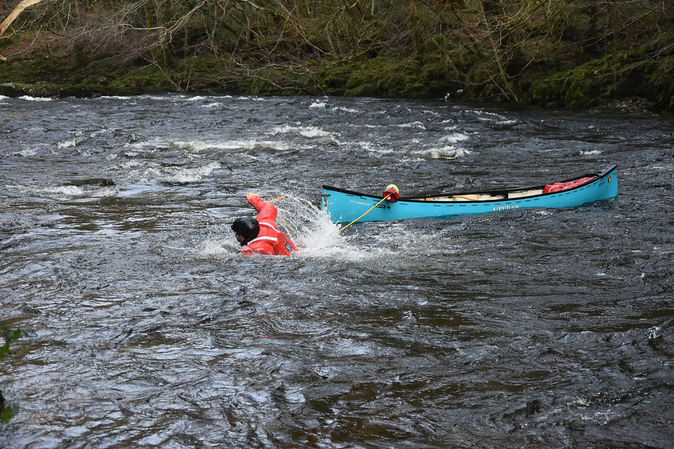 Whitewater Canoeing Self Rescue