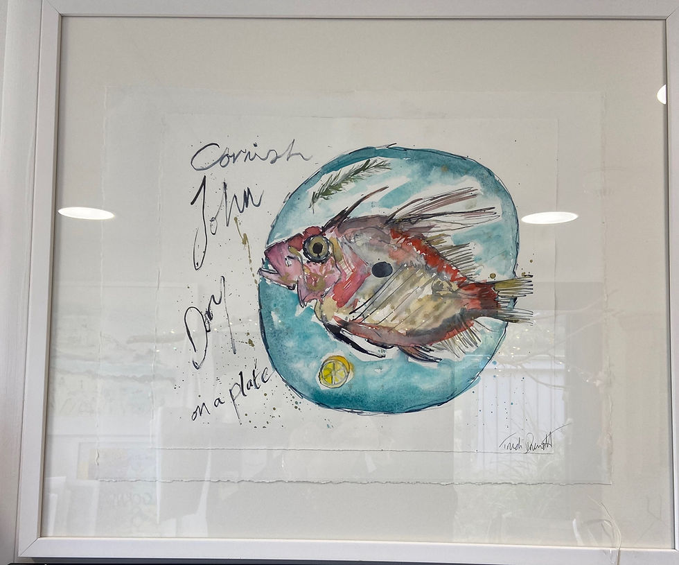 Cornish John Dory on a plate SOLD