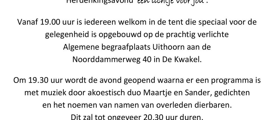 Herdenkingsavond 2025