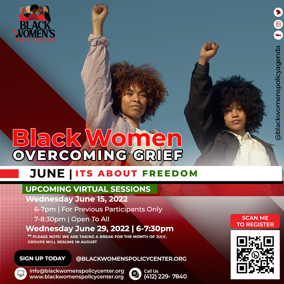Black Women Overcoming Grief | June Sessions
