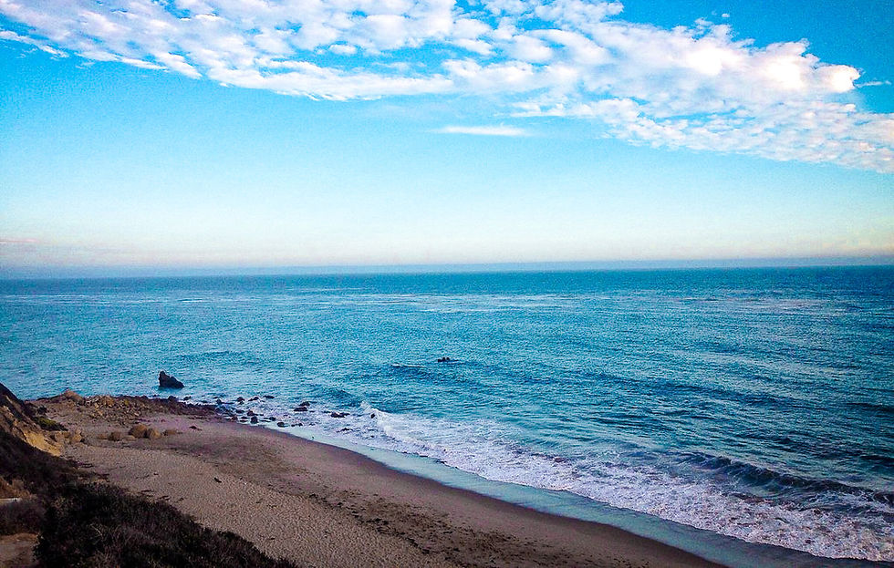 El Pescador Beach shoreline
