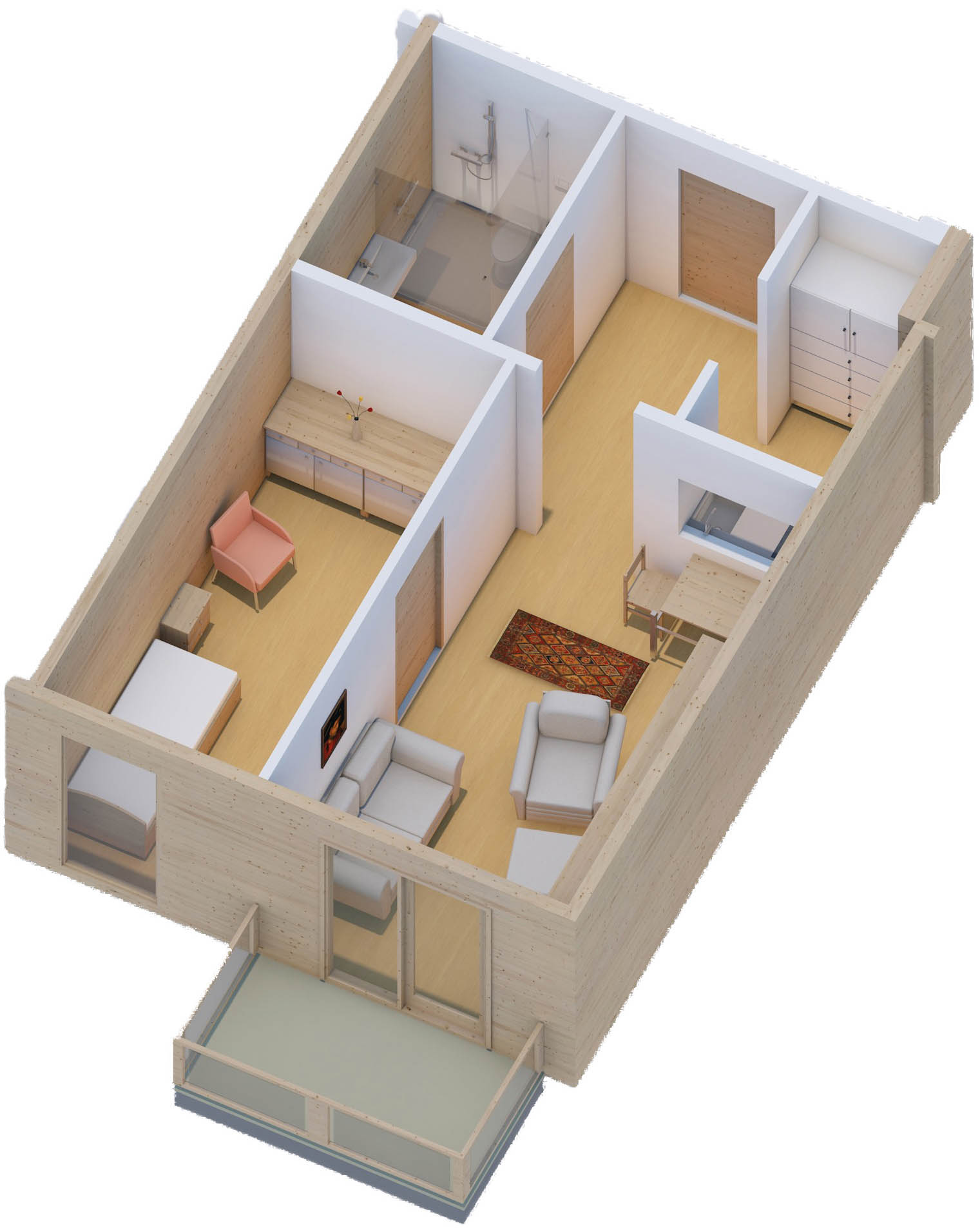 Betreute Wohnanlage_Grundriss_45 qm