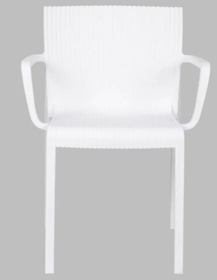 Malcolm Plastic Dining Chair white