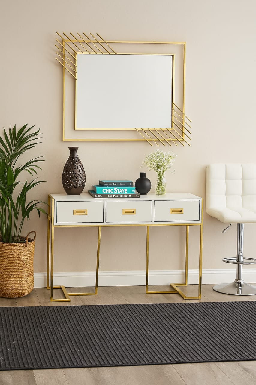 Aliye Console table and mirror set