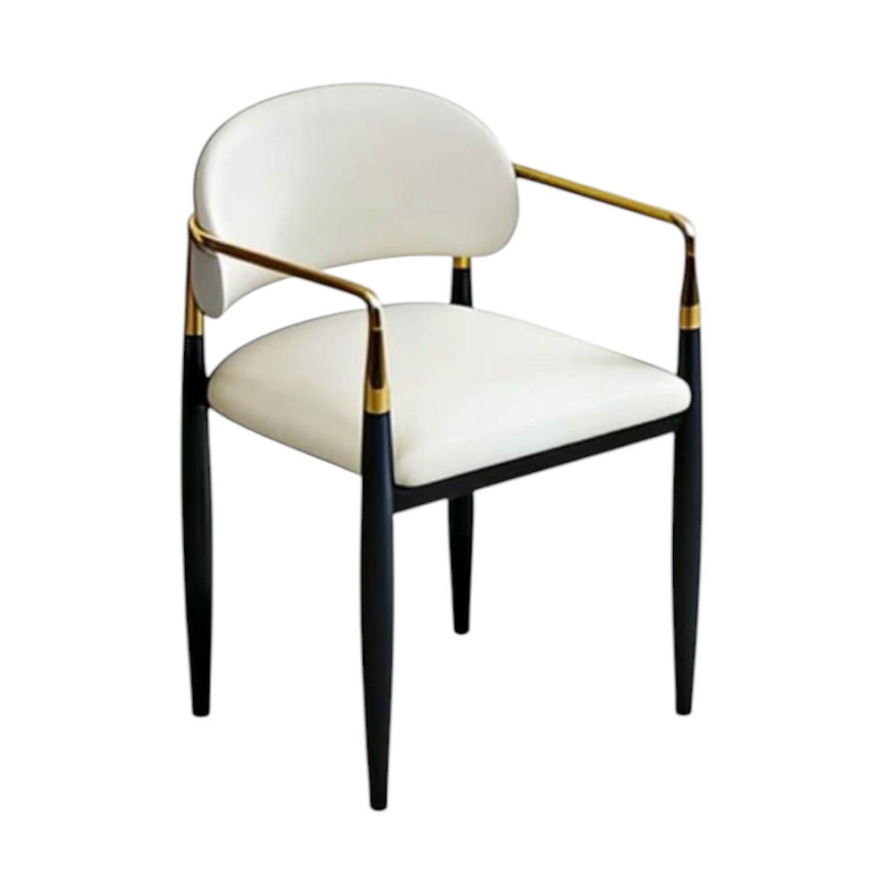 Thumbnail: Elysium Leather Dining Chair - White