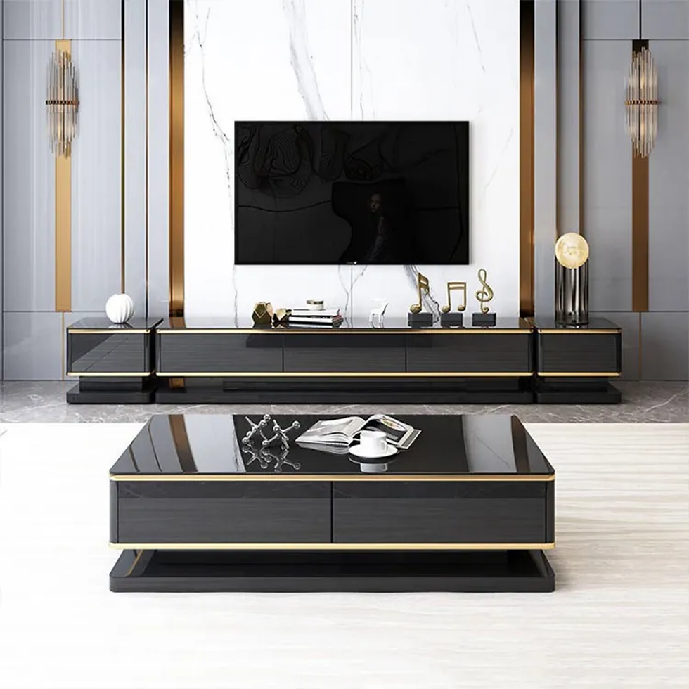 Thumbnail: Alpine Plasma and Coffee Table Set Including Sidetables