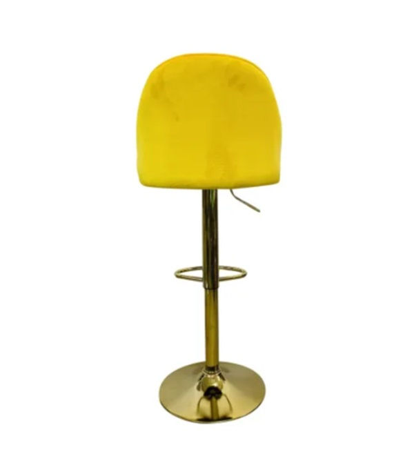 Thumbnail: Gracie Gold Frame Velvet Barstool mustard yellow